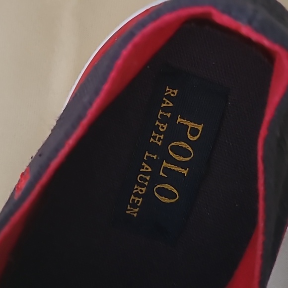 Polo Ralph Lauren Toddler Kody Shoe - Navy/Red - Picture 2 of 6